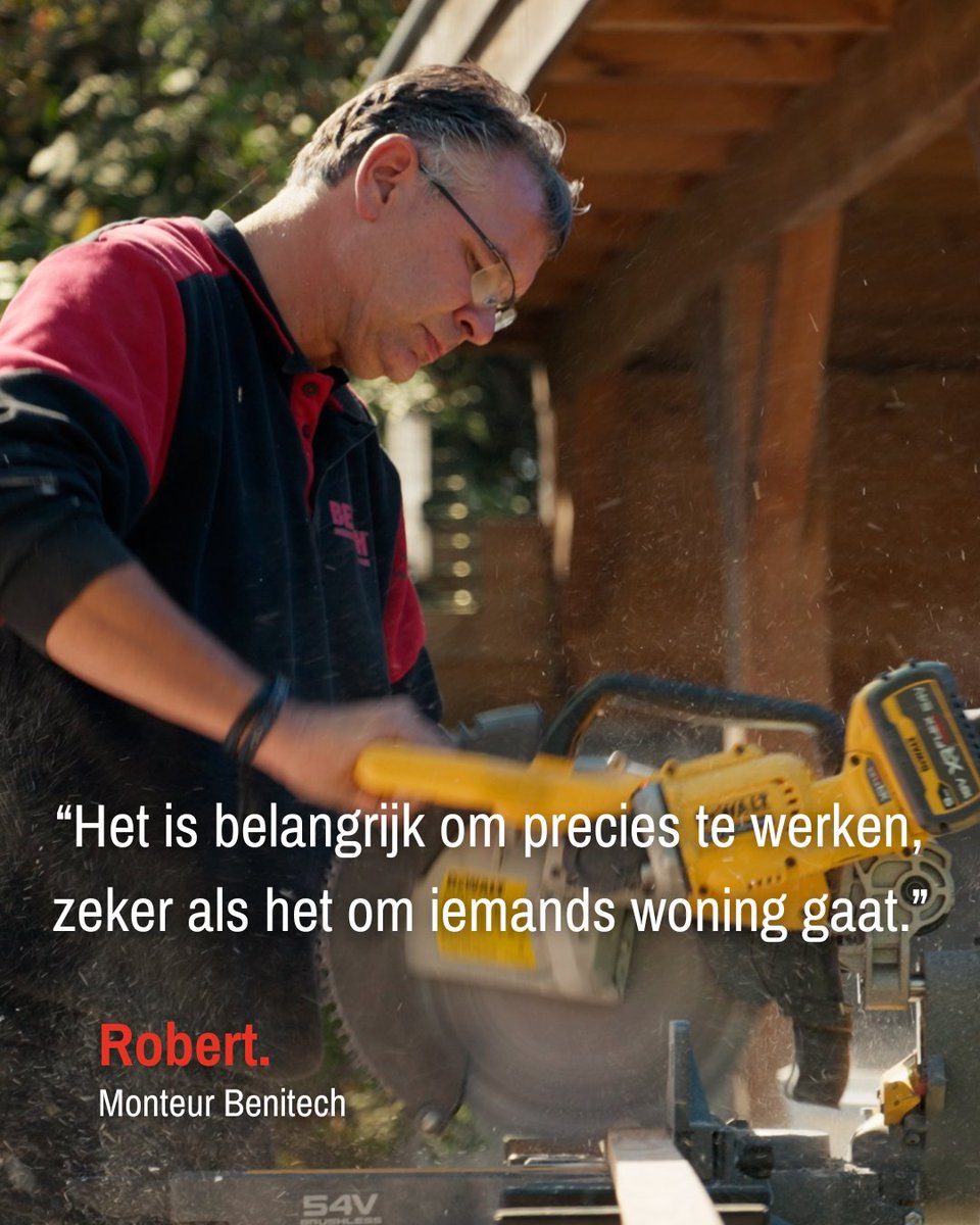 💬 “Het is belangrijk om precies te werken, zeker als het om iemands woning gaat.”

Onze monteur Robert vertelt over zijn werk en waarom aandacht bij Benitech vanzelfsprekend is.

Elke dag zetten onze vakmensen zich in om kwaliteit te leveren die klopt tot in de details!