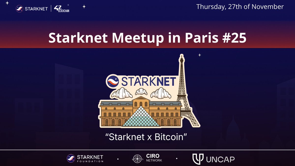 Starknet France 🇫🇷🥖🥐 tweet media