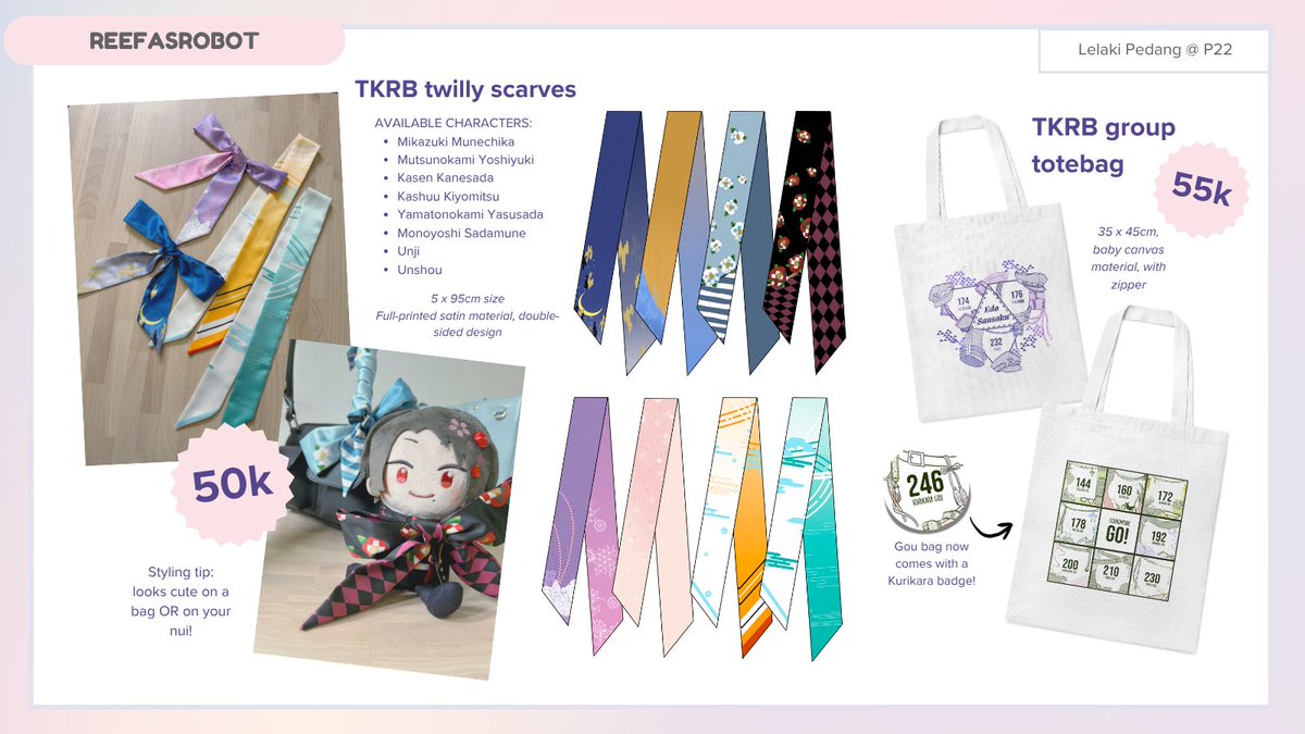 oceanscaped's tweet photo. Helloo! A very last minute #CF21 catalogue, but  I’ll have so goodies available OTS on Sunday 🫶

📍P-22AB @ Lelaki Pedang
🗓 Sunday, 15 Nov 2025 (Day 2!)
📦 OTS only
🌟 TKRB, Project Sekai, Enstars

Hope to see you there~
#CF21catalogue #CF21catalog #comifuro21 https://t.co/hrlDKZ2XvS
