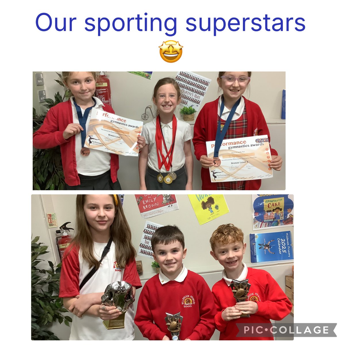 MillbrookWigan_'s tweet photo. Well done to this week’s sporting superstars. Recognition for football, rugby, gymnastics and dance👏#mbpe #sportisfun https://t.co/lyMsgSR2VT