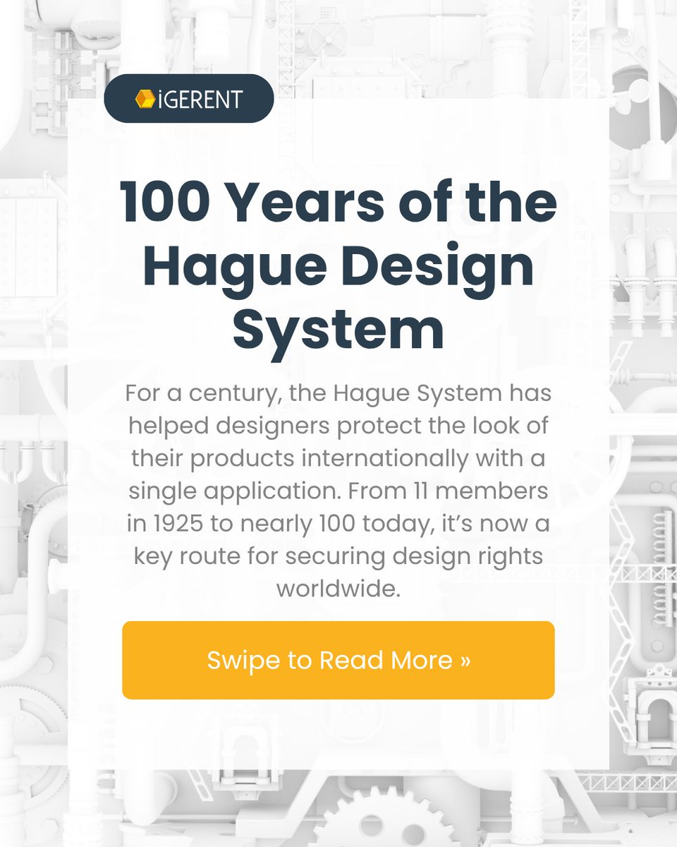 igerent's tweet image. 100 years of the Hague System 🥂
From 11 members in 1925 to nearly 100 today — it’s the backbone of international design protection.

Here’s how one filing can secure your designs worldwide:
🔗 igerent.com/hague-agreemen…

#industrialdesign #designprotection #haguesystem