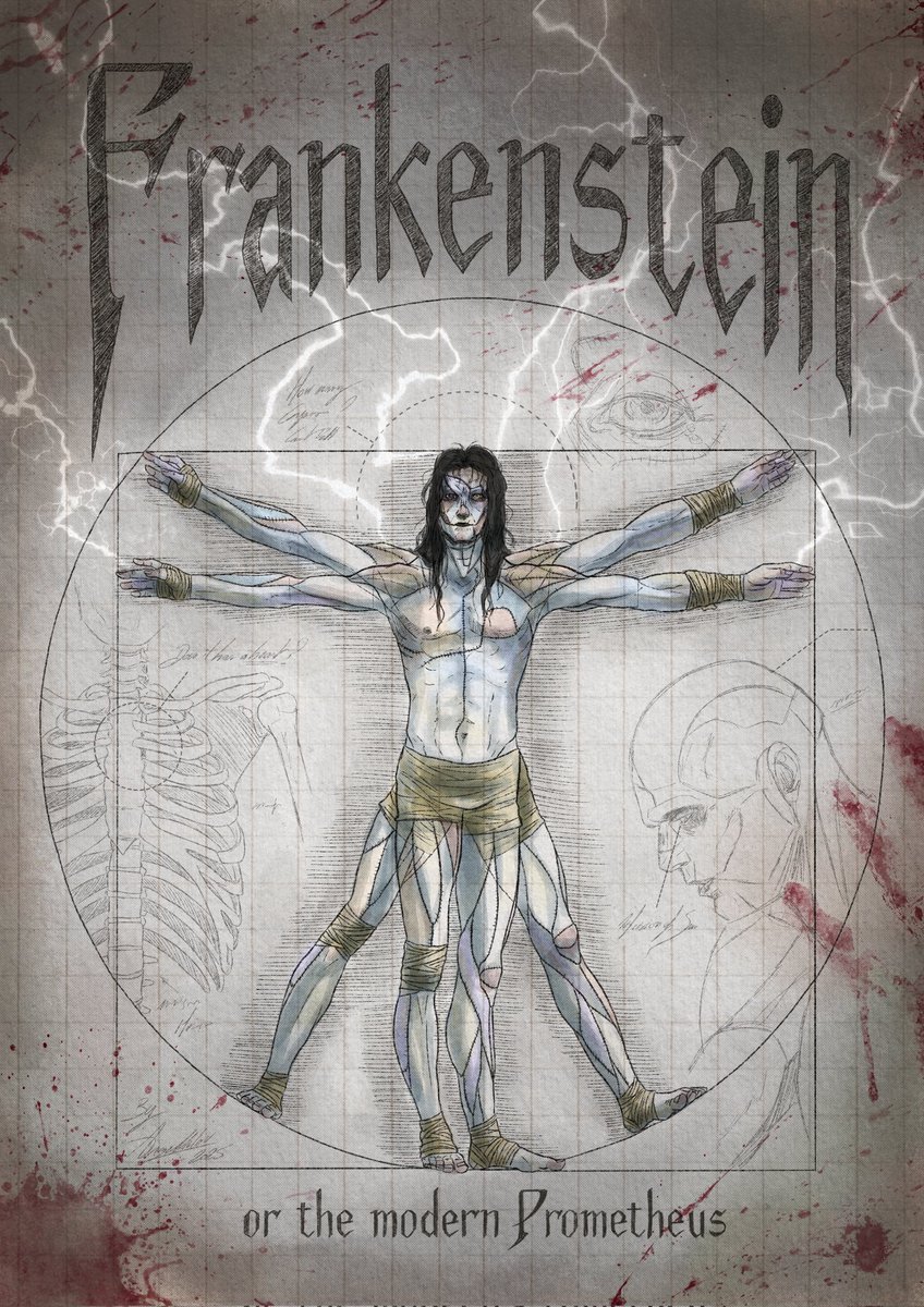 I had to draw it. 

#Frankenstein #guillermodeltoro #frankenstein2025 #Frankensteinmonster #vitruvianman