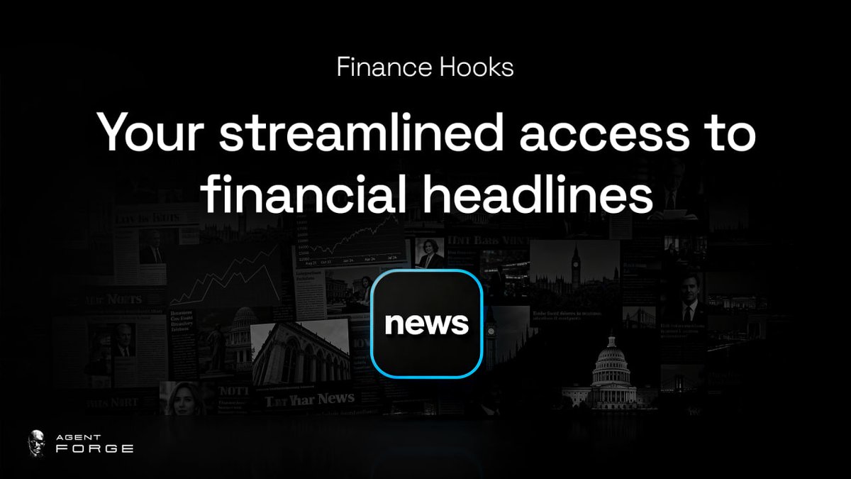 AITECHio's tweet photo. 💡 Stay Informed with Finance Hooks!

In fast-moving markets, staying informed matters.

Finance Hooks by HugsforBugs is an AI-powered agent that helps you monitor publicly available market news, updates, and trending financial headlines in real time.

From macro developments to sector-specific updates, it provides timely information to support your awareness and research, all within one accessible workflow.

Built on Agent Forge, where intelligent agents support your decision-making while you stay focused on what matters.

🔗 https://t.co/xHBjZnXuGA