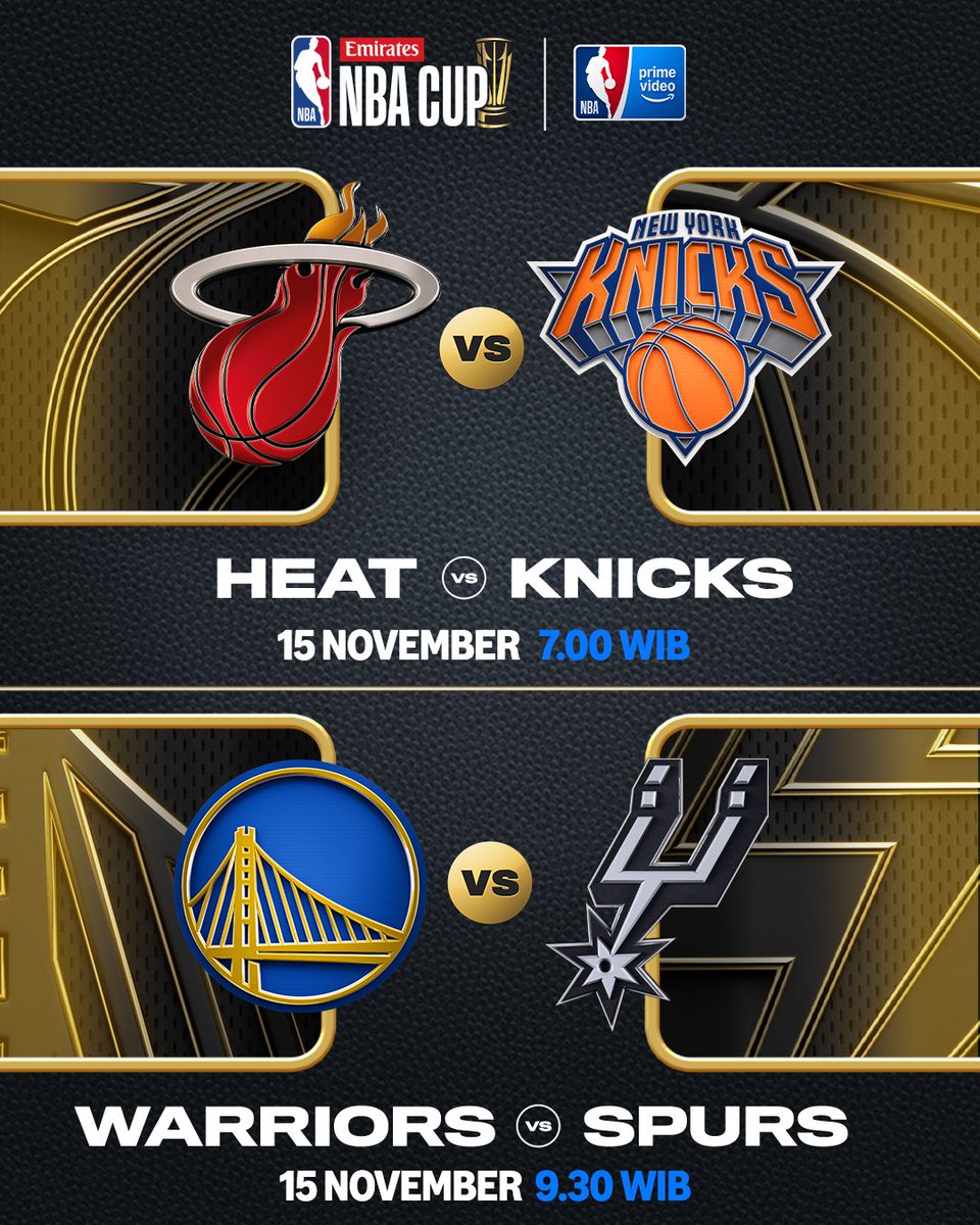 SABTU INI! 🍿 Miami mencoba mencuri kemenangan di MSG melawan New York Knicks. Selanjutnya, Curry kembali dan siap bertarung melawan Wemby.

Tonton siaran langsungnya 15 November hanya di #NBAonPrimeVideo