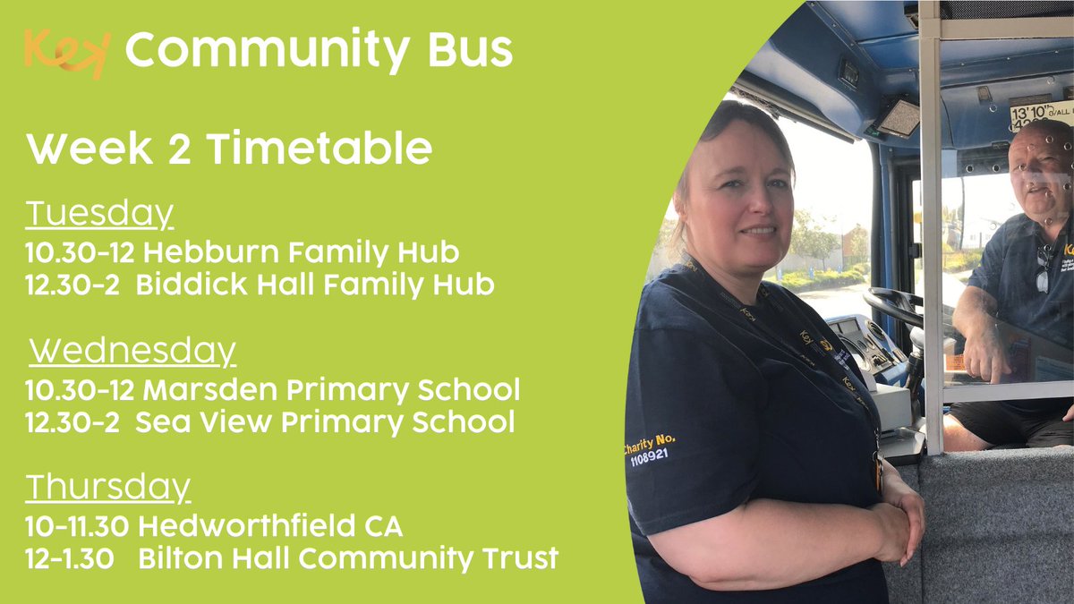 KeyCommunityNE's tweet image. 🚍 Hop Aboard Next Week!
Amazing deals on food &amp;amp; household items – everyone welcome!

💳 We accept cash, cards, mobile &amp;amp; Healthy Start vouchers.
🛍️ Please BYOB!
❤️ Love shopping with us? Spread the word to family &amp;amp; friends!

#keycommunitybus #shoplocal #southtyneside