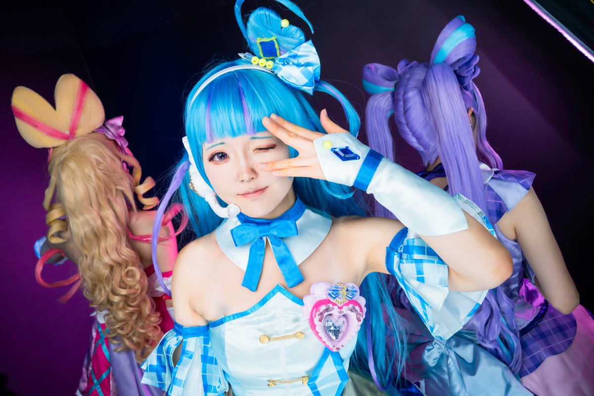 Cosplay. ｷﾐとｱｲﾄﾞﾙﾌﾟﾘｷｭｱ♪/ｷｭｱｳｲﾝｸ . . . . アンコールのウィンクを