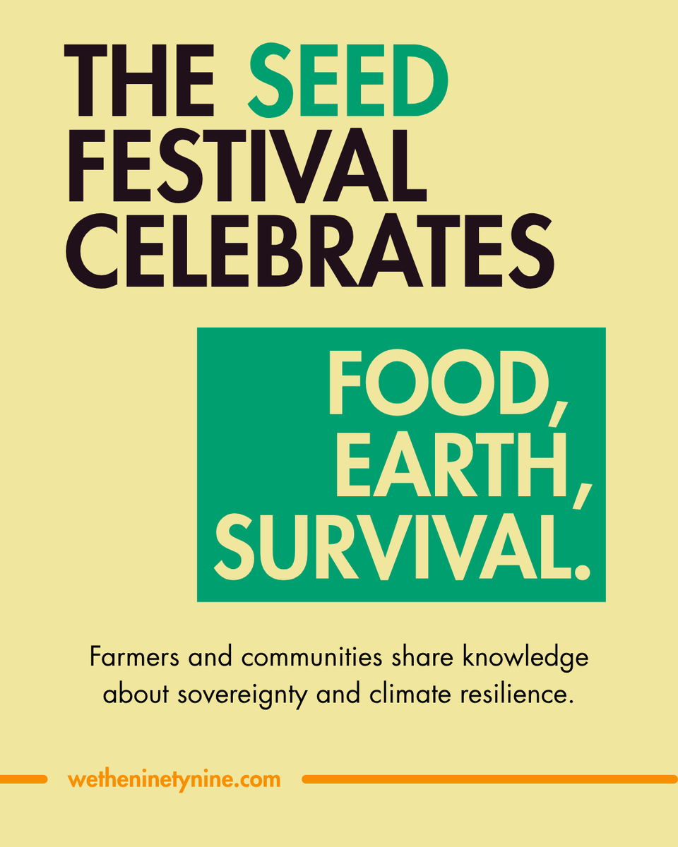 wethe99percent's tweet photo. The Seed Festival celebrates food, earth, and survival; a gathering where farmers and communities share knowledge rooted in sovereignty and climate resilience.

Justice begins in the soil. Through workshops on urban gardening, indigenous seeds, and sustainable farming, we learn from the land how to nurture a just and living future.

The future starts with what we plant today. Join us at Constitution Hill.
📅 20–22 November | 📍 Constitution Hill, Johannesburg
Join the We the 99% People’s Summit for Economic Justice: https://t.co/JQyjP58nbZ