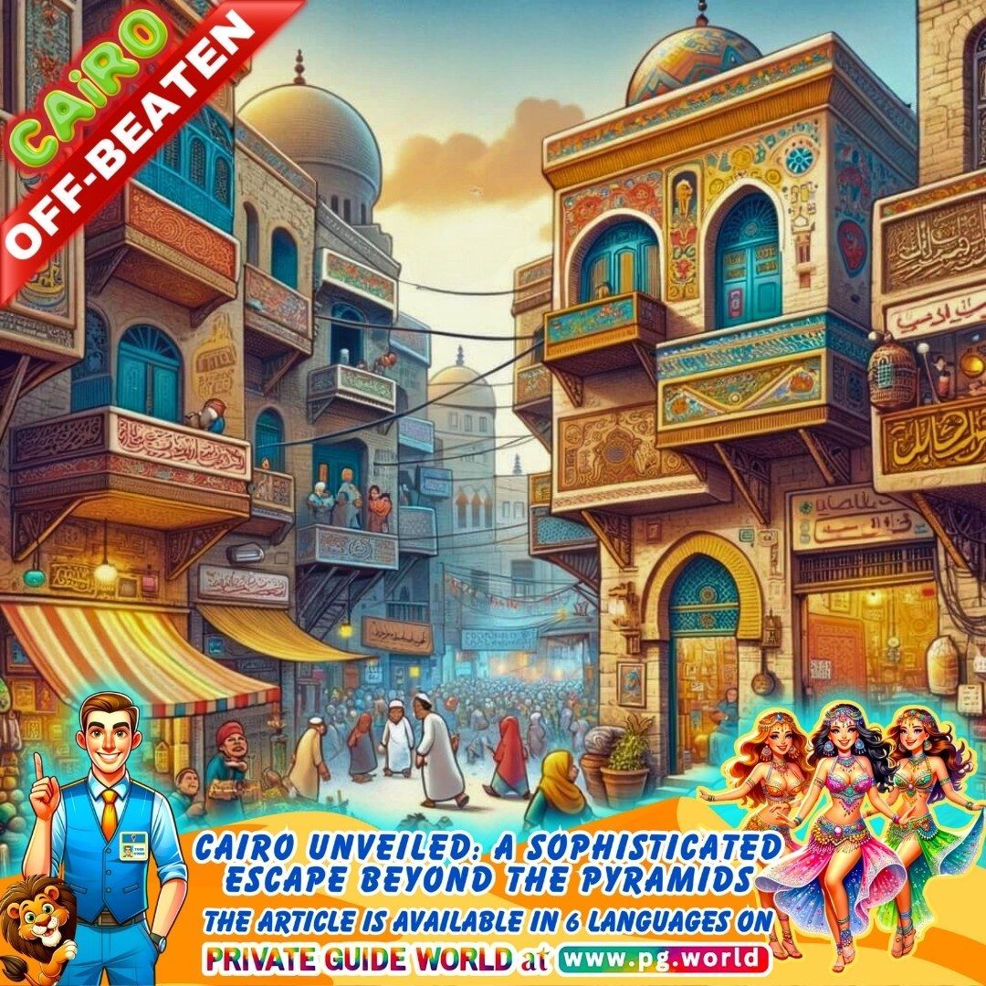 wwwpgworld's tweet image. Read more in our article "Cairo Unveiled: A Sophisticated Escape Beyond the Pyramids" in 6 languages on the PRIVATE GUIDE WORLD platform at pg.world/articles/off_b…. #OffBeatenPath #CairoUnveiled #ExploreEgypt #SophisticatedEscape #CulturalTravel #HiddenCairo #LocalGuides