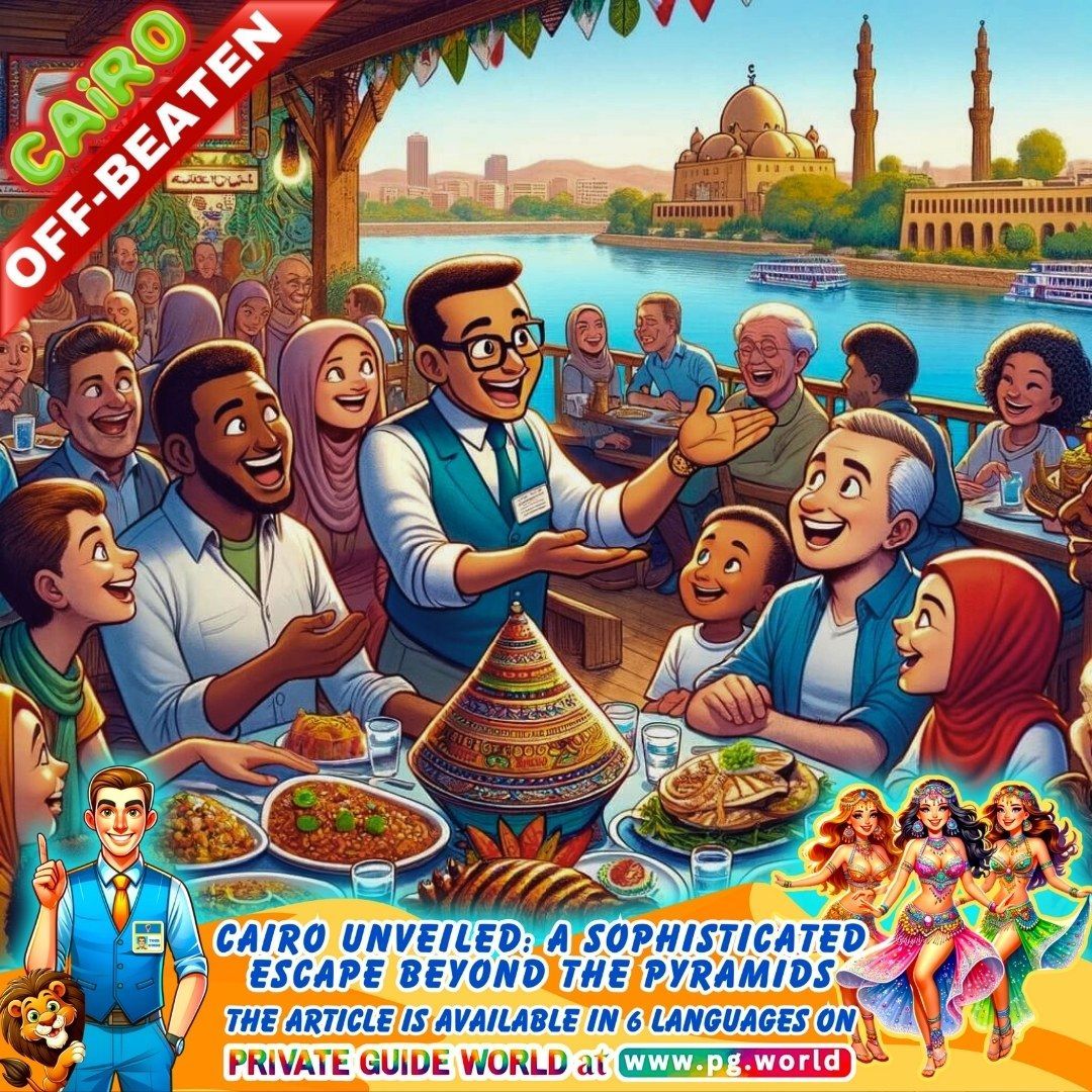 wwwpgworld's tweet image. Read more in our article "Cairo Unveiled: A Sophisticated Escape Beyond the Pyramids" in 6 languages on the PRIVATE GUIDE WORLD platform at pg.world/articles/off_b…. #OffBeatenPath #CairoUnveiled #ExploreEgypt #SophisticatedEscape #CulturalTravel #HiddenCairo #LocalGuides