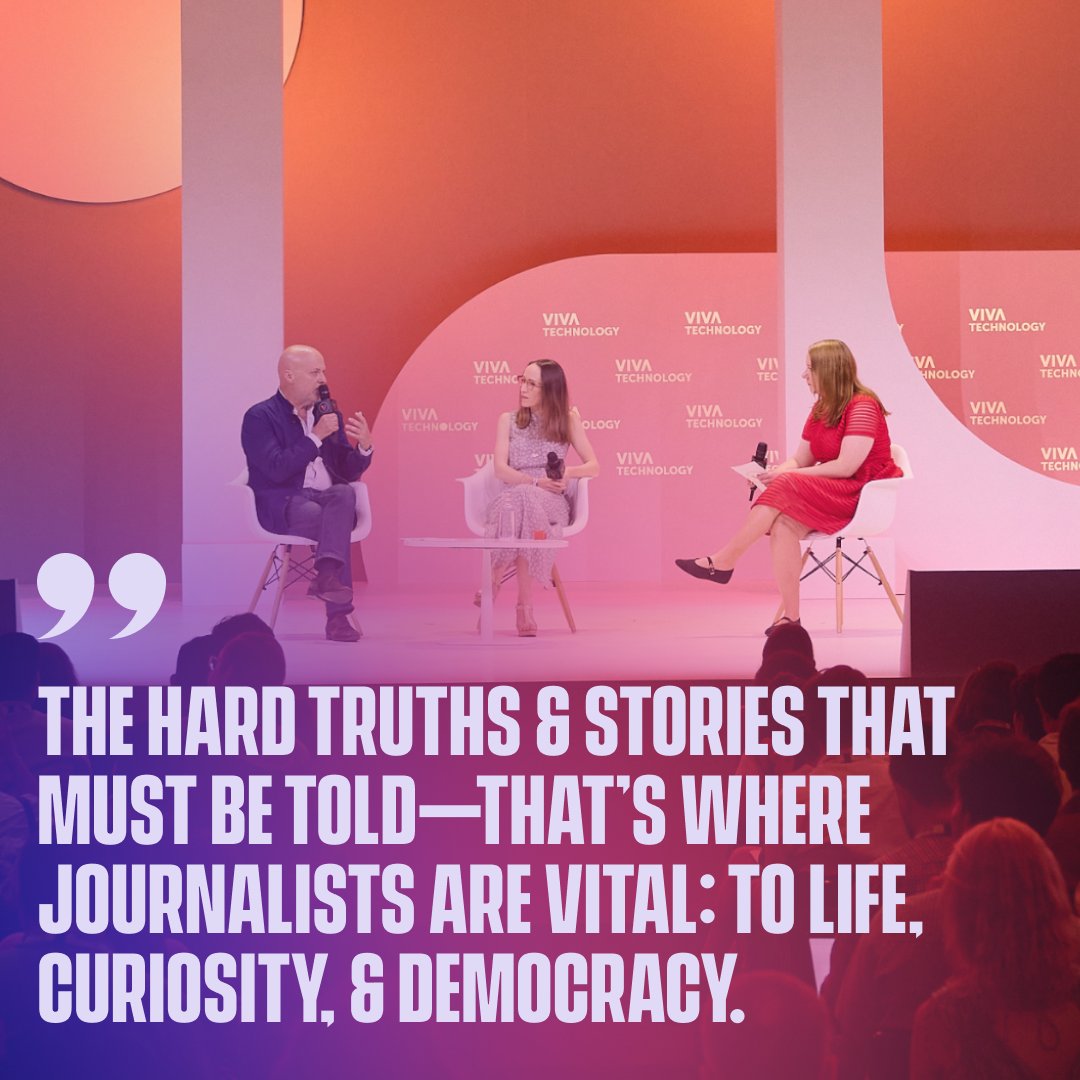 VivaTech's tweet image. AI can’t report what it doesn’t know.

That’s why journalists still matter big time.

@Alex_Hardiman, CPO @NYTimes, dropped one of the realest takes on AI and journalism yet alongside @LouttePierre, CEO of @LesEchos - @Le_Parisien, at #VivaTech 👀