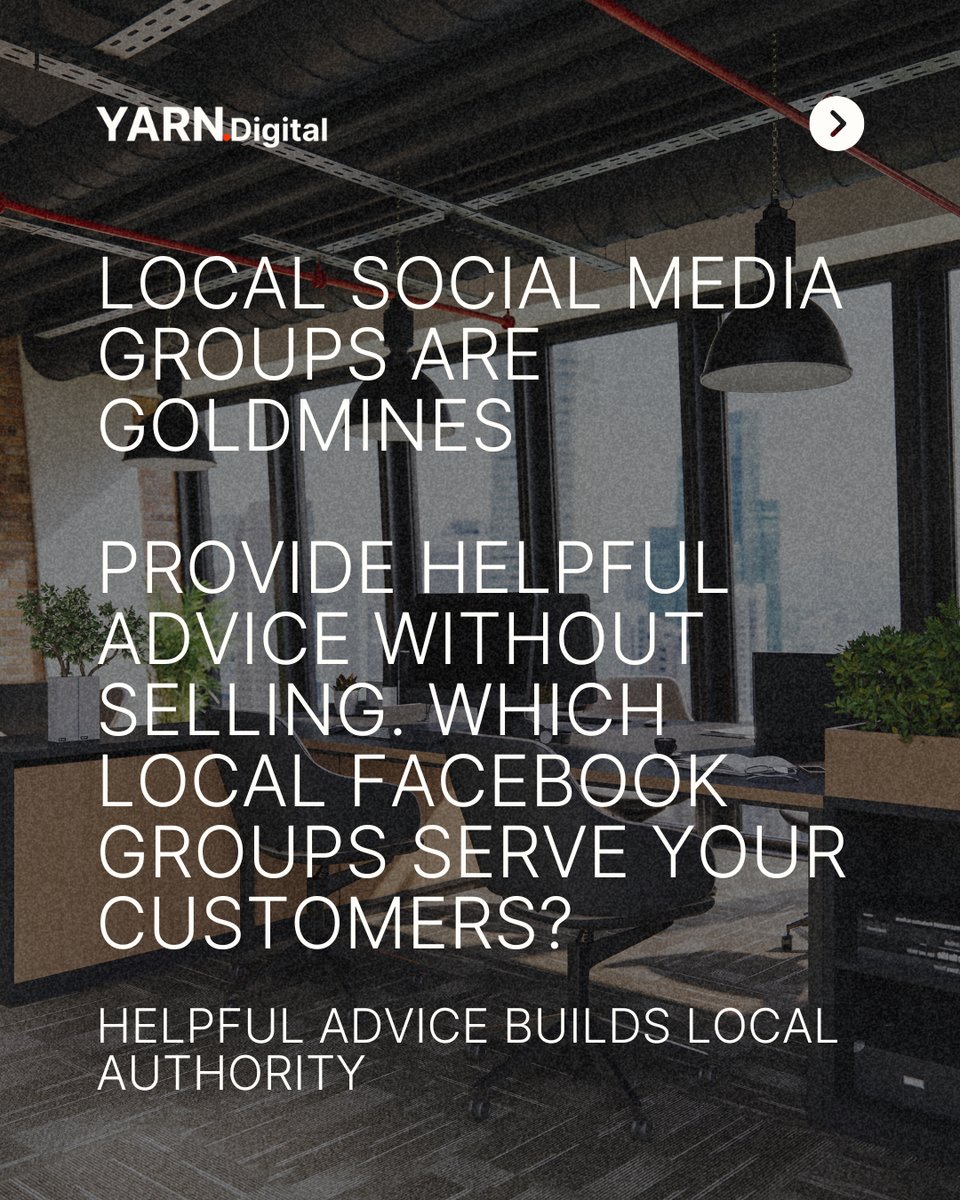 jonnyjdavison's tweet image. Local Facebook groups are relationship goldmines 💎

Help first, sell never. Be the helpful business owner who actually cares about the community. 

Which groups serve your customers? 

#LocalGroups #CommunityHelp #RelationshipMarketing