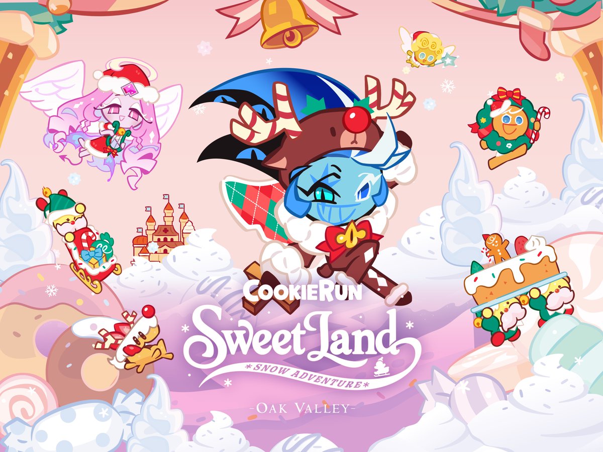 ❄️쿠키런 스위트랜드 : 스노우 어드벤처❄️
눈 위의 달콤한 모험이 시작된다쿠~!!
오크밸리에서 쿠키들과 달리고, 놀고, 쉬고, 추억을 남기는
스노우 어드벤처! 
2025년 12월 Coming Soon⭐️

Run Brave, Stay Sweet 쿠키런 스위트랜드에서 만나자!!

#쿠키런 #쿠키런스위트랜드 #스노우어드벤쳐