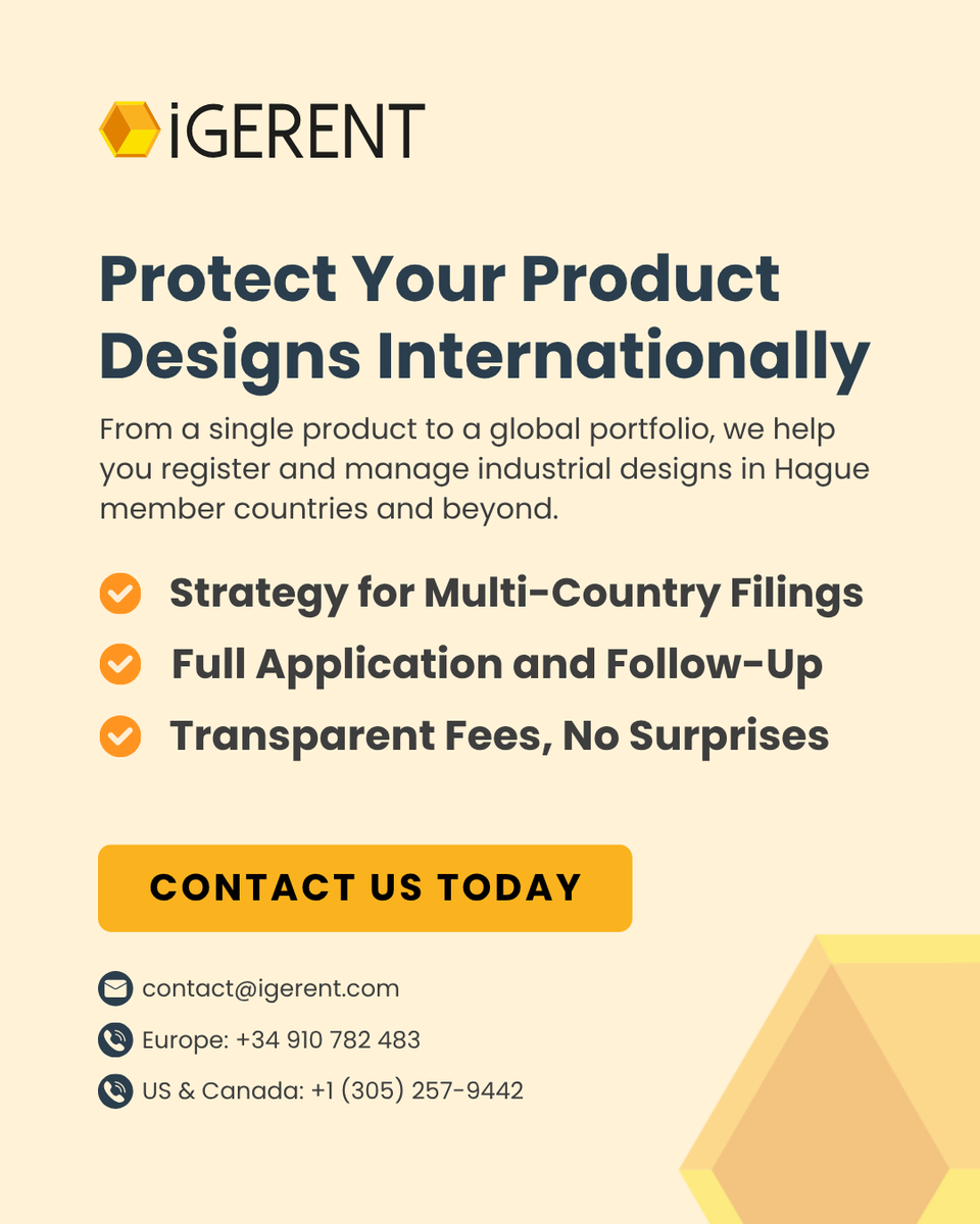 igerent's tweet image. 100 years of the Hague System 🥂
From 11 members in 1925 to nearly 100 today — it’s the backbone of international design protection.

Here’s how one filing can secure your designs worldwide:
🔗 igerent.com/hague-agreemen…

#industrialdesign #designprotection #haguesystem