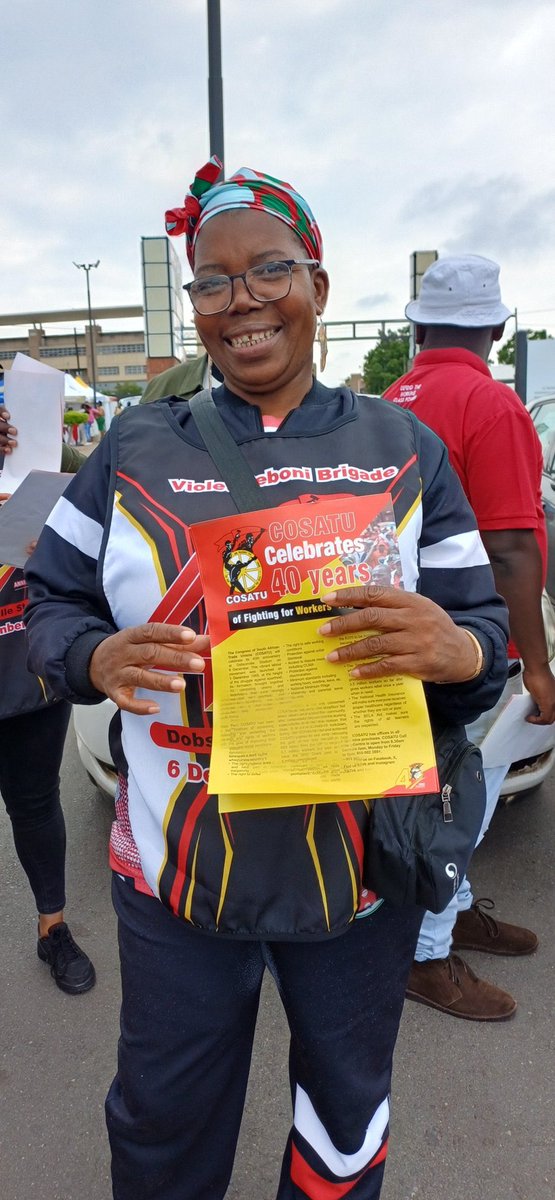 SadtuNational's tweet image. COSATU is mobilising in Soweto ahead of its historic 40th Anniversary.
Join thousands of workers, leaders &amp;amp; allies at Dobsonville Stadium on 6 August 2025 as we celebrate four decades of fighting for workers’ rights, social justice &amp;amp; democracy.
#COSATU40 #WorkersUnite @_cosatu