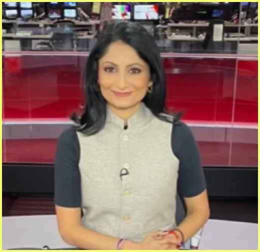 This is Rajini Vaidyanathan <a href="/BBCRajiniV/">Rajini Vaidyanathan</a> who repeatedly called Catherine, Princess of Wales "Kate Middleton" on Armistice Day, in spite of complaints.
Should make a public apology for her repeated error.