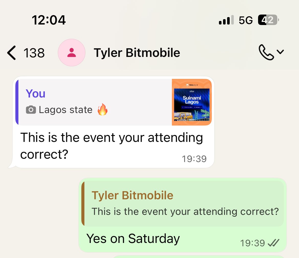 SamThatsWell's tweet image. Just got back to Lagos urgently but why ?😂. 

@BitMobileTech starting small but we’re expanding bigger. 

I’d be representing @BitMobileTech at SUINAMI event happening in Lagos. 

I’d be there to connect, network and show how @BitMobileTech is coming big!! 

Naija let’s go 🇳🇬🔥