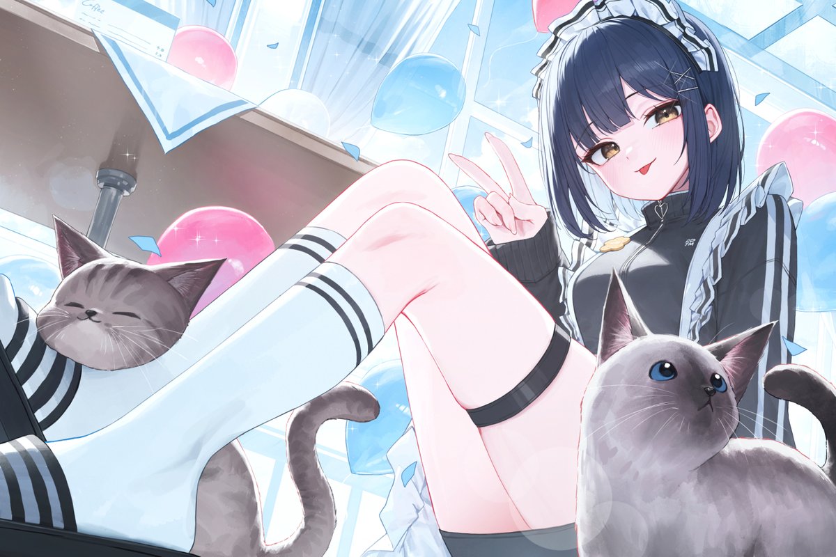 huhi_1211's tweet image. 강지(@GANGZIIII )님 생일 카페 방문특전 LD 및 SD 일러스트  작업했습니다😊