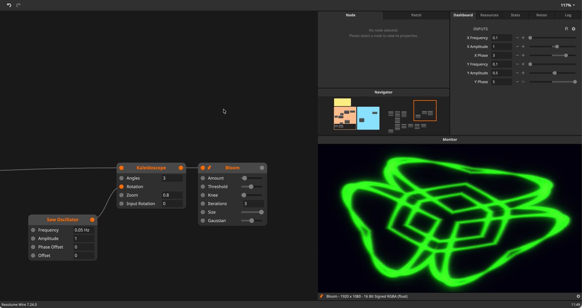Resolume's tweet image. A little #teaser for #Resolume 7.24.