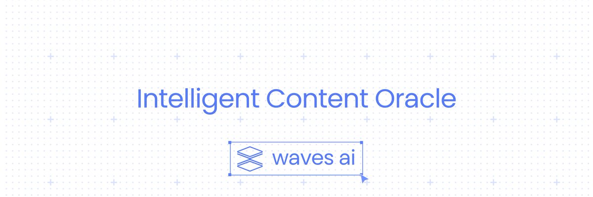 WavesAIOfficial's tweet photo. Oracles are recently trending. 
Prediction markets are trending. 
#Web3 revolves around signals. 

But almost none of these understand culture. https://t.co/4KKYI6jlmC