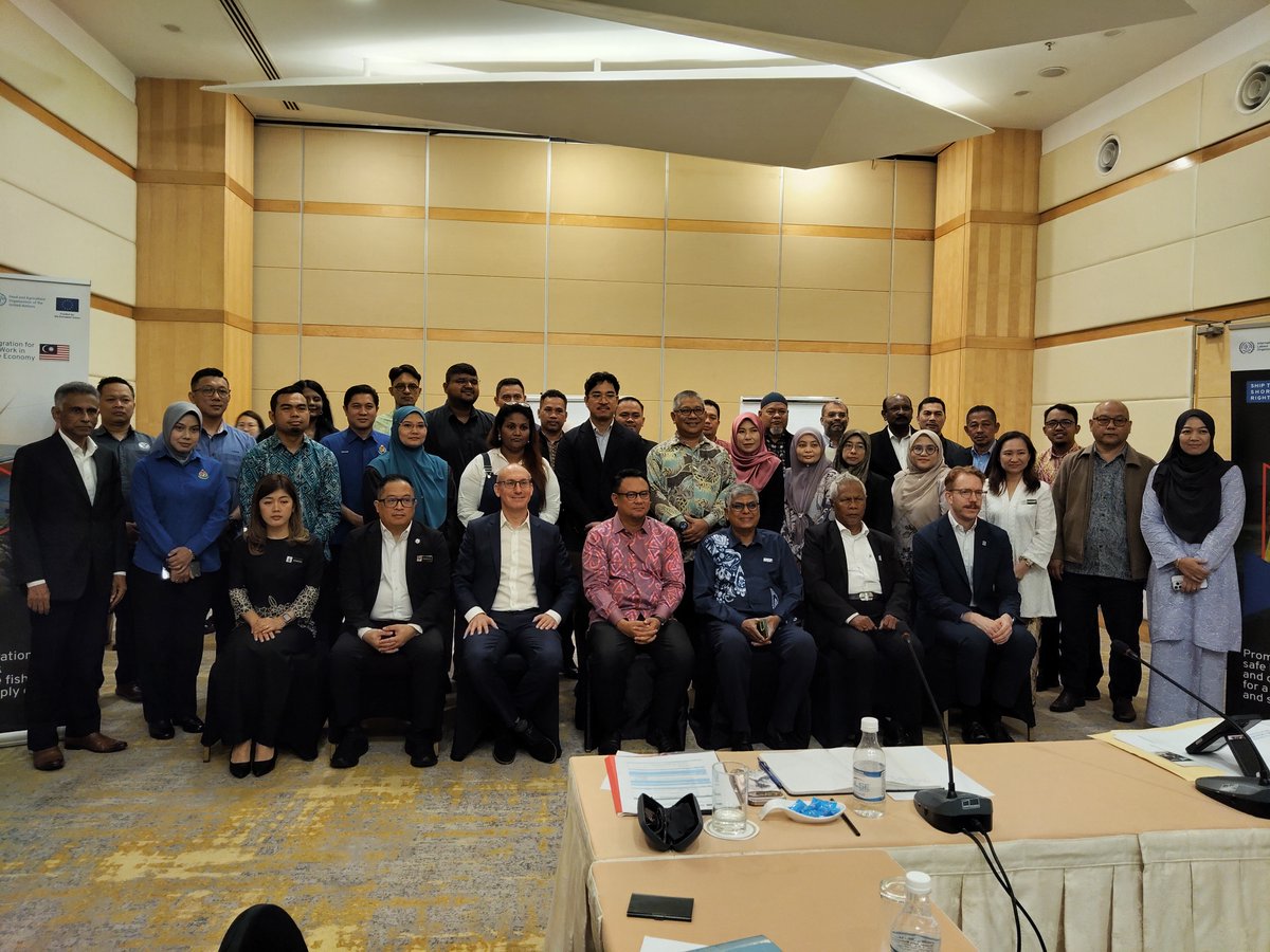 🇲🇾 Malaysia joins the EU-ILO Ship to Shore Rights SEA to strengthen labour rights and safe migration in fishing, seafood processing &amp; aquaculture. Strong commitments to protect migrant workers and promote decent work.

<a href="/ILOAsiaPacific/">ILOAsiaPacific</a> <a href="/EUinMalaysia/">EU in Malaysia</a>