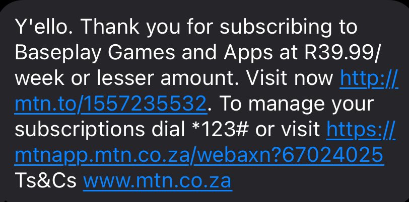 segos_pumpkin's tweet photo. @MTNza  please explain why R39 was deducted from my account for a subscription I NEVER signed up for. This is daylight robbery. How many people are being charged for services they didn’t subscribe to? #MTN #ScamAlert https://t.co/qbh8fmxim9