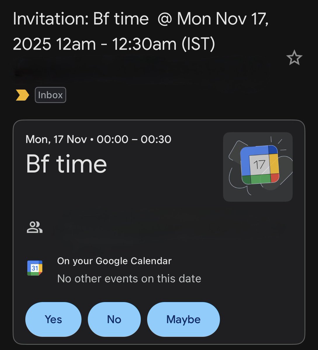 arjunality's tweet image. my girlfriend is planning out her days to be more productive and this is the email i get
