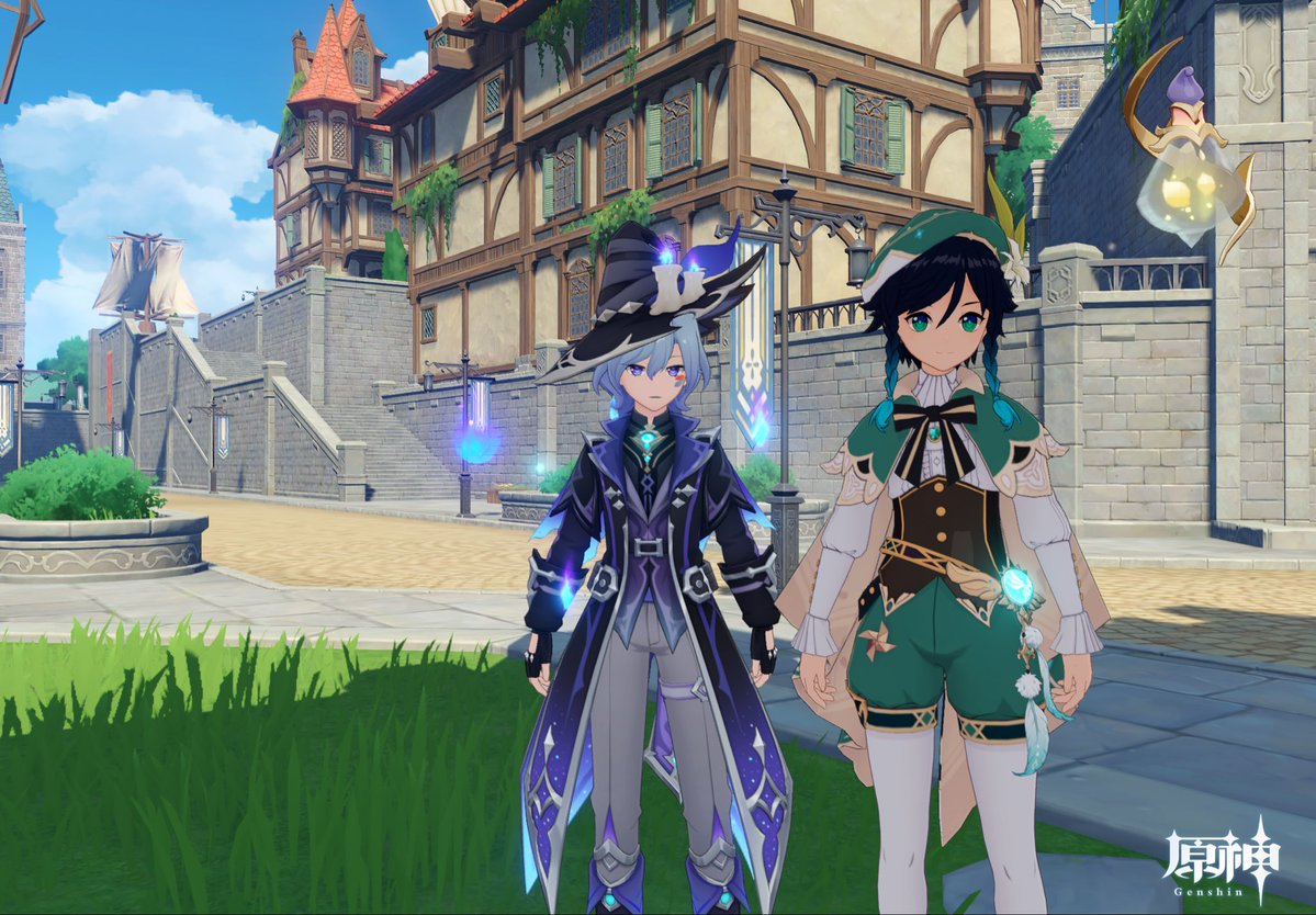 mdrkw_hikaru's tweet image. 村瀬クンとゲーム内で会えたので記念撮影してみた♪
そして風を起こしてもらって一緒に飛んだよ(笑)。
何これ凄い( ˊᵕˋ* )
村瀬クンありがと🩷
#原神