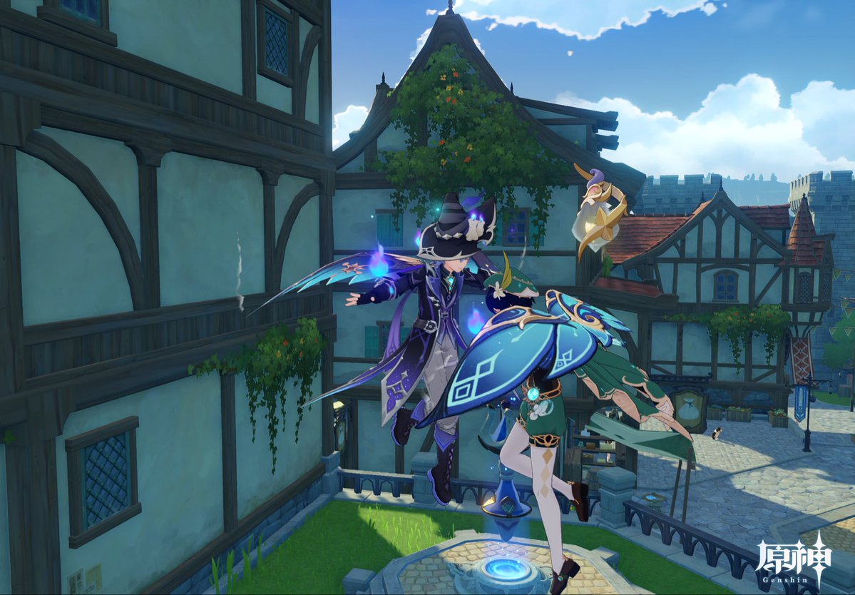 mdrkw_hikaru's tweet image. 村瀬クンとゲーム内で会えたので記念撮影してみた♪
そして風を起こしてもらって一緒に飛んだよ(笑)。
何これ凄い( ˊᵕˋ* )
村瀬クンありがと🩷
#原神