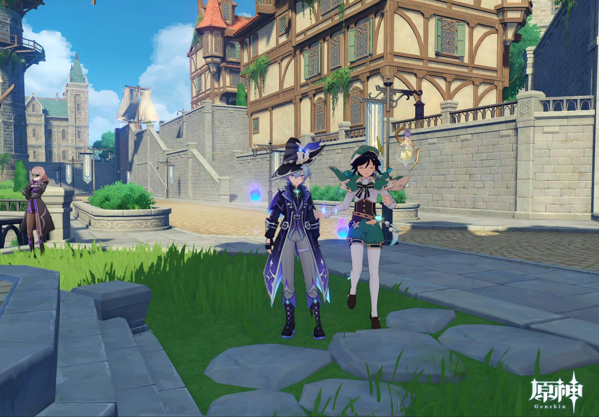 mdrkw_hikaru's tweet image. 村瀬クンとゲーム内で会えたので記念撮影してみた♪
そして風を起こしてもらって一緒に飛んだよ(笑)。
何これ凄い( ˊᵕˋ* )
村瀬クンありがと🩷
#原神