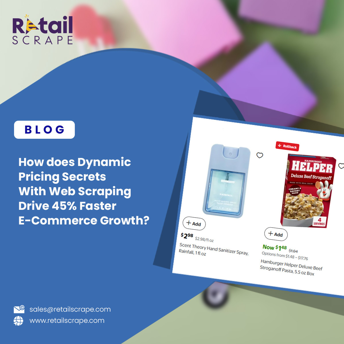 RetailScrap's tweet image. Dynamic pricing powered by web scraping helps e-commerce brands grow 45% faster!
📊 Track competitor prices, stock-outs &amp;amp; promo patterns in real time to optimize revenue.

👉 retailscrape.com/dynamic-pricin…

#DynamicPricing #EcommerceData #PriceIntelligence
