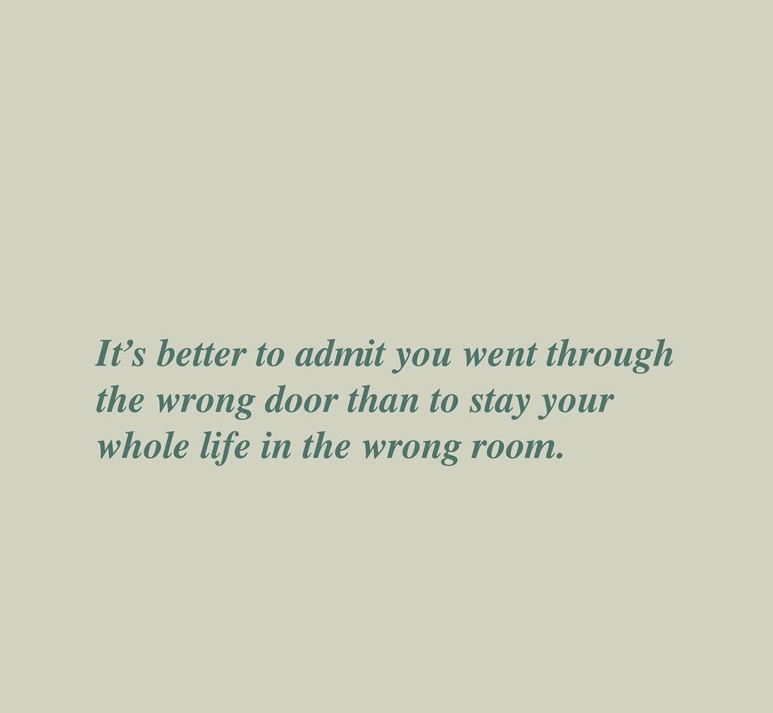 Friday Mental Health reminder:

“It’s better to admit you went through the wrong door, then to stay your whole life in the wrong room.”

Be honest with yourself as your #MentalHealthMatters