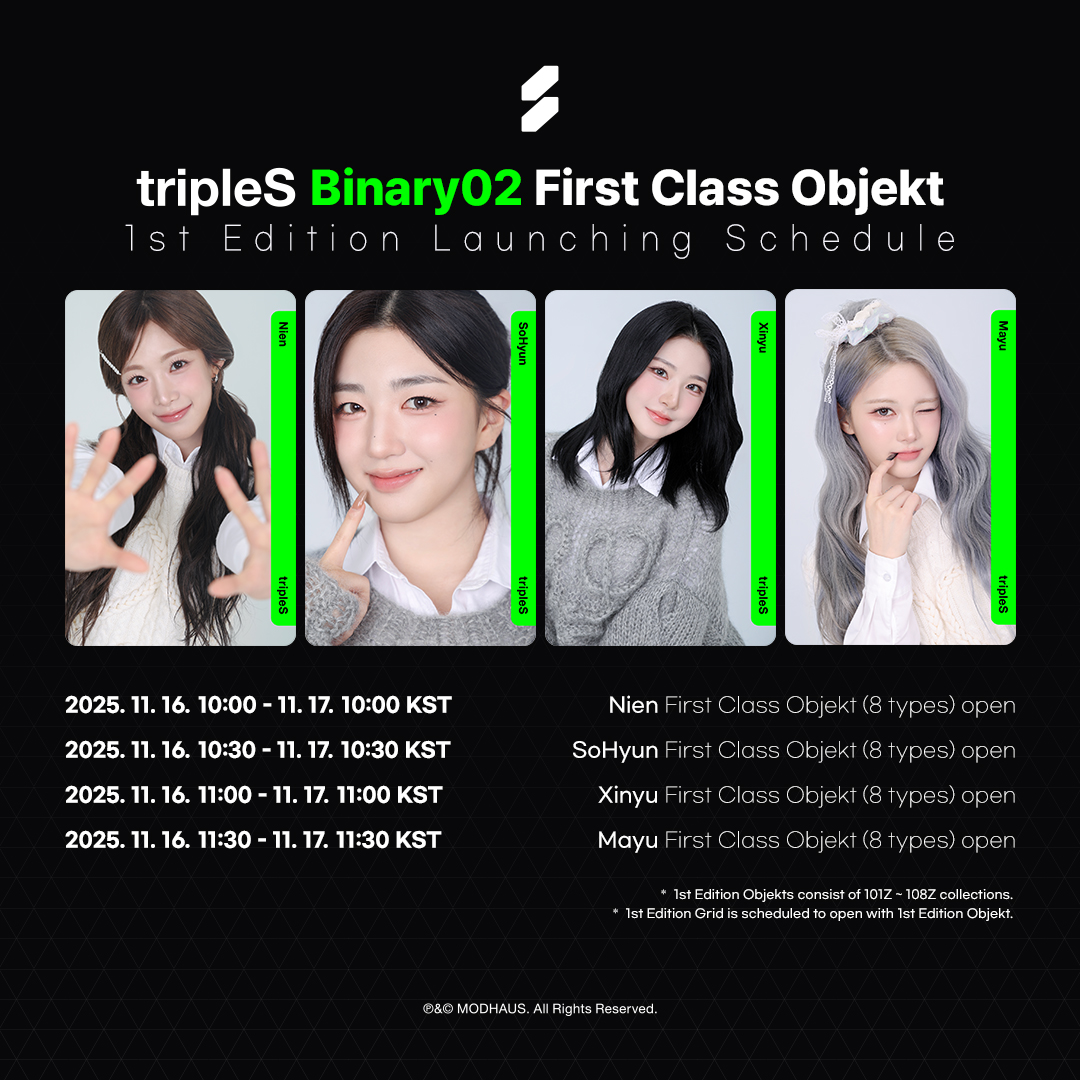 tripleS First Class Objekt Binary02 1st Edition Day 4 Check out on