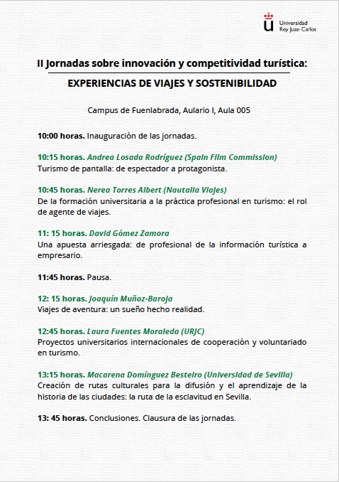 SpainFilm's tweet photo. Hoy presentamos el #ProgramaExperiencias en las II Jornadas sobre Innovación y Competitividad Turística de la @urjc
El proyecto de Turismo de pantalla ha sido financiado por el Ministerio de Industria y Turismo – Secretaría de Estado de Turismo (SETUR) 👉https://t.co/vRuDhAyzFA https://t.co/u23TWOskj4