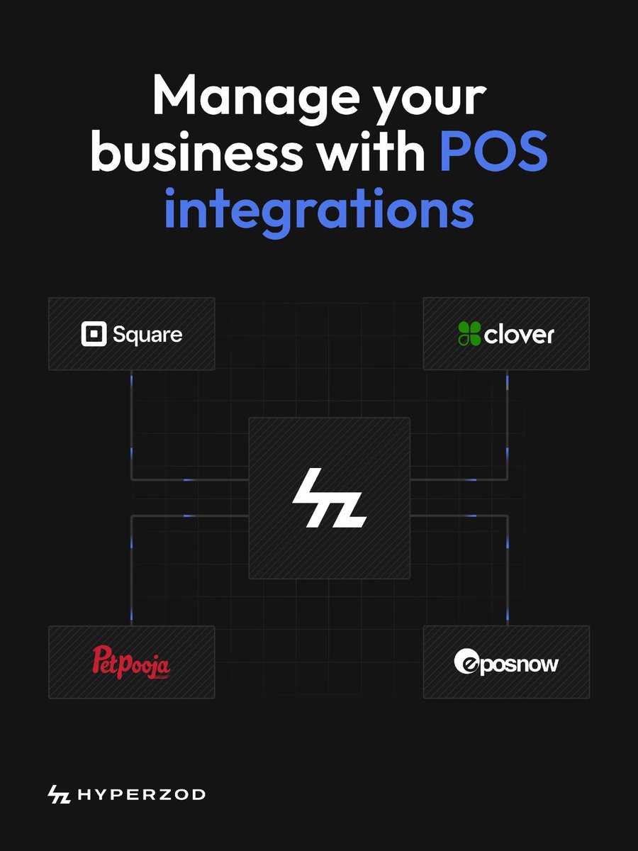 hyperzod's tweet photo. Your POS shouldn’t slow you down!

Hyperzod integrates with the world’s leading POS systems so your business runs smoother than ever.

Faster ops. Fewer errors. More growth. ⚡ https://t.co/ugerY1yjpA