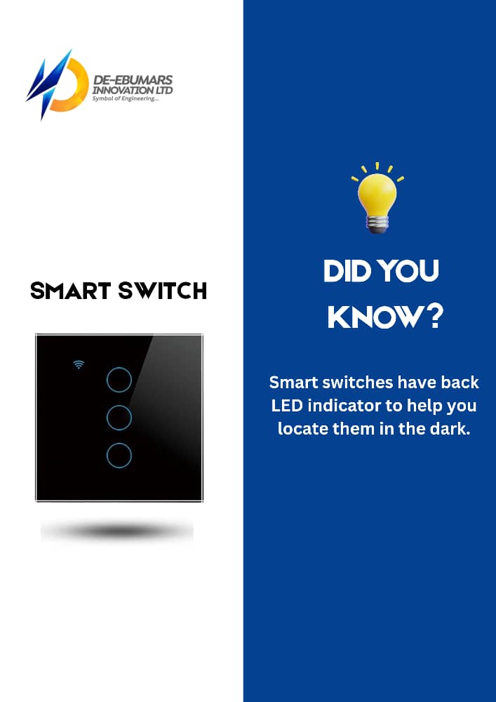 DeEbumars's tweet image. DID YOU KNOW?
.
.
.
Smart switches give you gentle LED guidance at night, so you can find your switch without turning on the main light. A small touch makes your home feel more convenient.

#SmartSwitch #SmartHome #HomeAutomation #Deebumars #LightingUpgrade