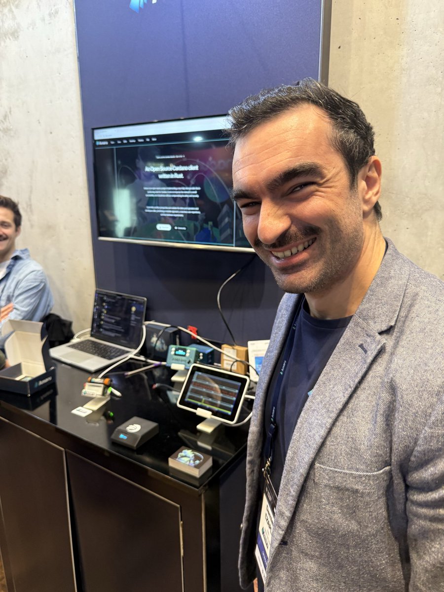 F_Gregaard's tweet image. Great to see the Amaru team at the Cardano Summit in Berlin — their energy, clarity and engineering excellence really stood out. Super impressed with the performance of the new node. Cardano’s future feels fast, robust and in very good hands. 🚀🔥