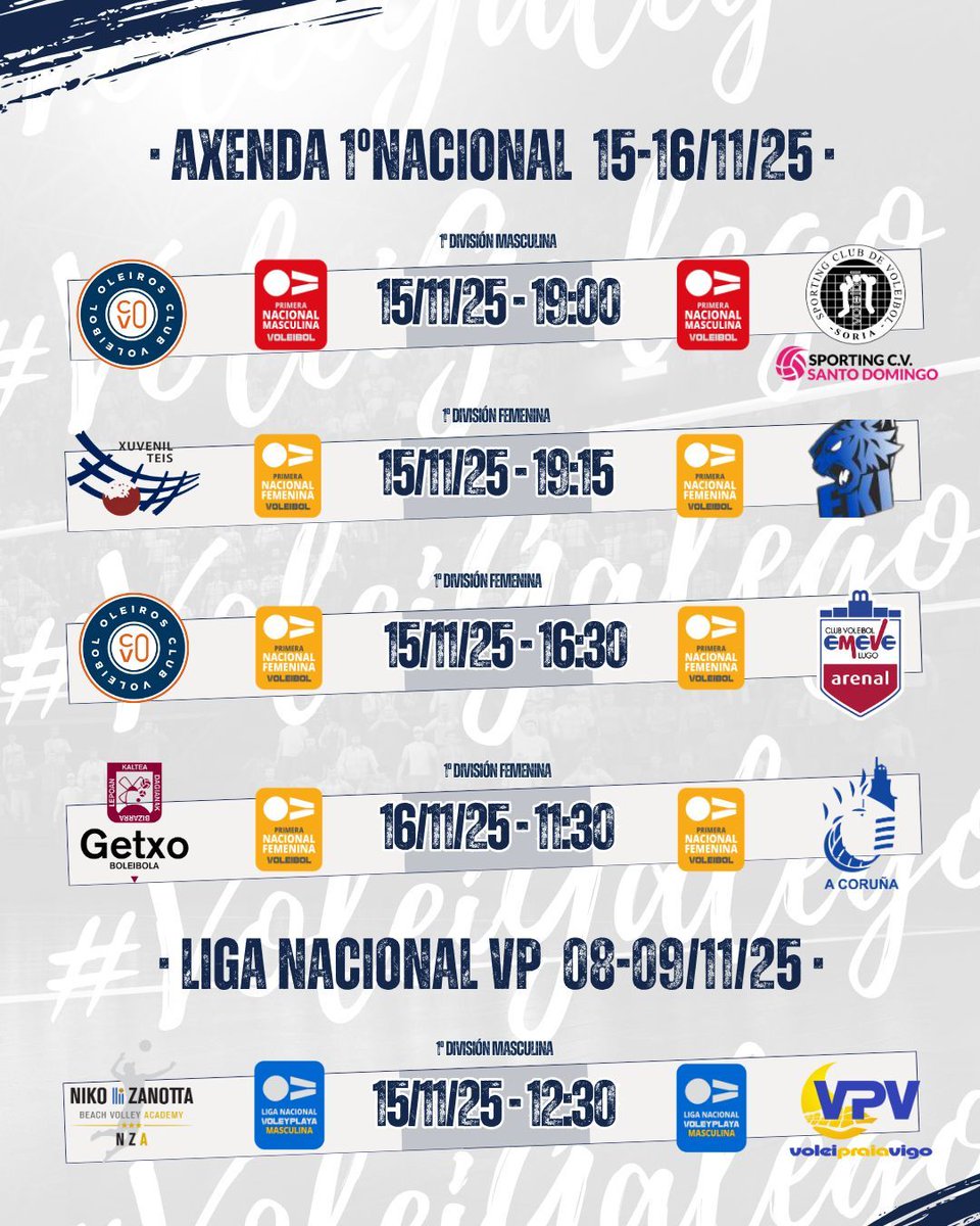 VoleiGalego's tweet image. 💪🏻  Imos con todo a por esta xornada en competición nacional!