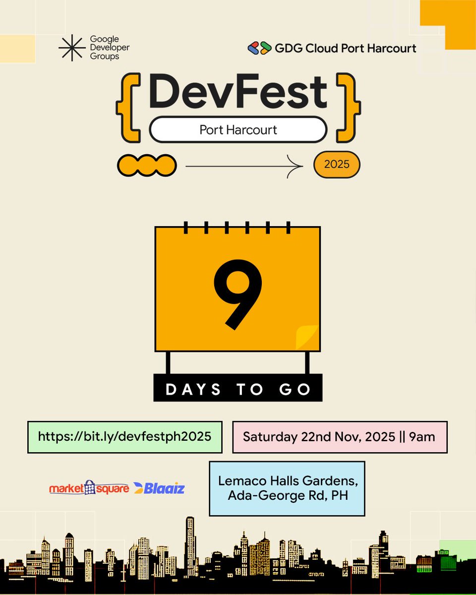 GDG Cloud Port Harcourt | DevFestPortHarcourt2025 tweet media