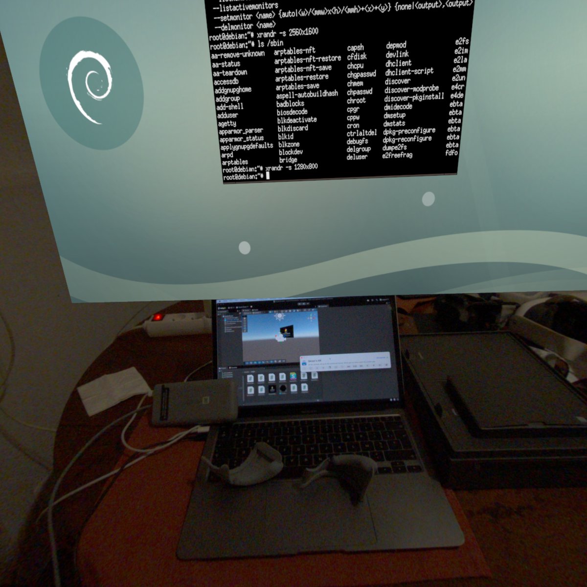 anjin_games's tweet image. So now #XRLinux works on a 4K device (#GalaxyXR)

This is an important milestone as we know how important this is for reducing productivity fatigue.

To my knowledge this is the first full boot Linux on an #AndroidXR system too.

The next step is to bring in the Holodeck object