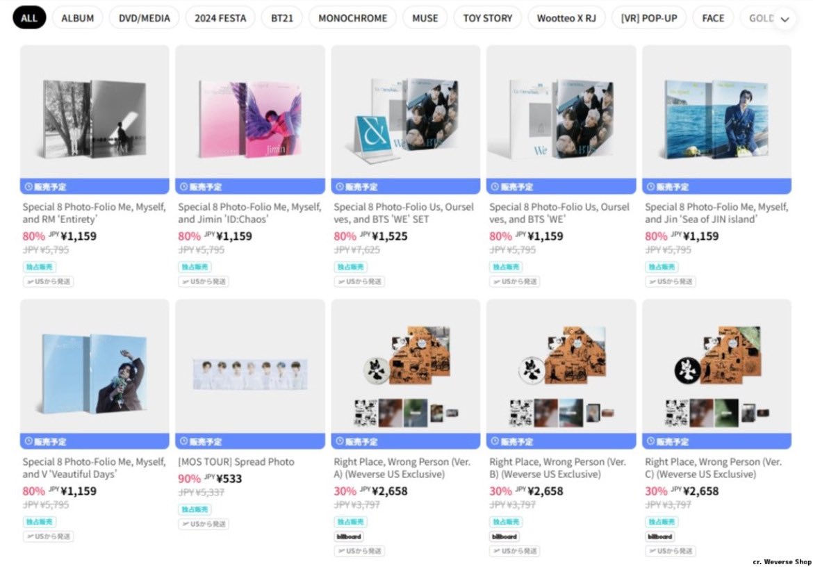 BTSのBLACK FRIDAY 2025が開催決定！！ ・歴代アルバム ・歴代