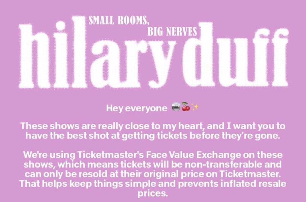 to the people “reselling” hilary duff tickets… DON’T BELIEVE THEM