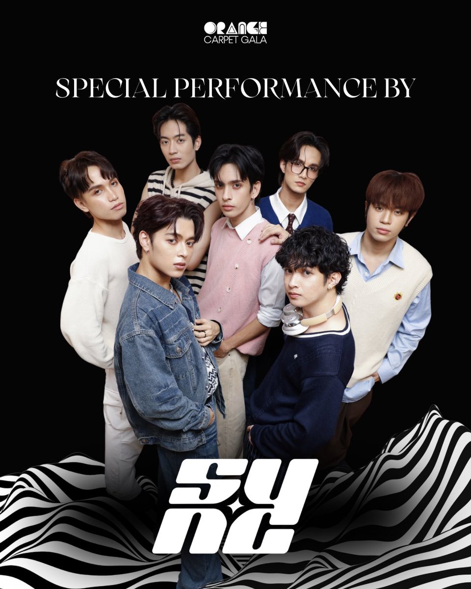 ✨Get ready for the ultimate P-pop take over! 

The #OrangeCarpetGala is proud to feature a special performance by the incredibly talented P-Pop group <a href="/thesyncph/">SY•NC</a>!

#SYNCph #OCG