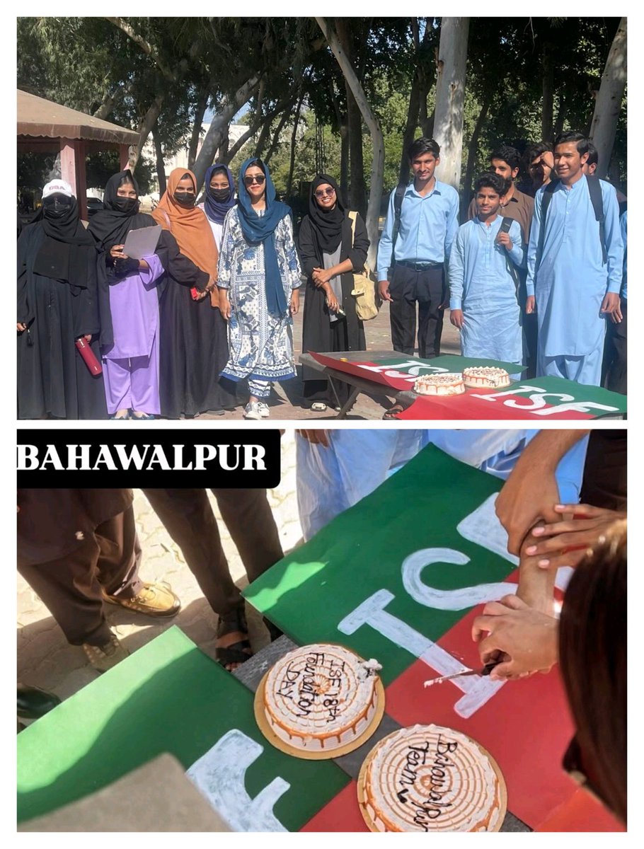 BakhtawarGillni's tweet photo. بہاولپور آئی ایس ایف ساؤتھ پنجاب ہیڈ سوہااحمد چوہان کی قیادت میں آی ایس خواتین نے 18 یوم تاسیس کے موقع پر کیک کاٹا گیا https://t.co/uti4ZRZwfD