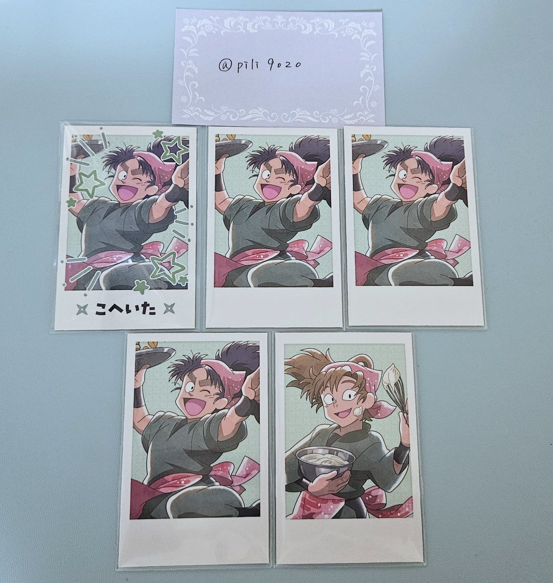 pili9020's tweet photo. @moca_0204 検索から失礼します。こちら画像のR七松×1、N七松×3、N善法寺×1とmoca様が画像で提示されているお品物5︰5で交換して頂くことは可能でしょうか？ご検討頂けますと幸いです。どうぞよろしくお願い致します。
(立花仙蔵🩵) https://t.co/oMCPxPLen4