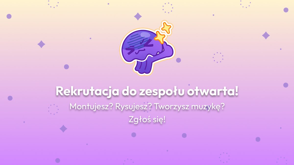 🎨 Montujesz? Rysujesz? Tworzysz?
Masz głowę pełną pomysłów i chcesz współtworzyć scenę VTuberów za kulisami? 🌟
Artivium Project poszukuje kreatywnych osób do zespołu!

🔹 Poszukujemy osób od:
- Montażu wideo 🎬
- Grafiki i ilustracji 🖌️
- Motion designu i animacji 🎞️
- Muzyki i