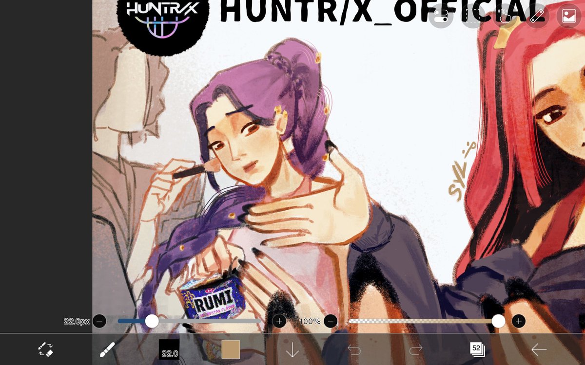 I think watching so many EJAE clips is starting to influence how I draw Rumi #wip #KPOPDEMONHUNTERS