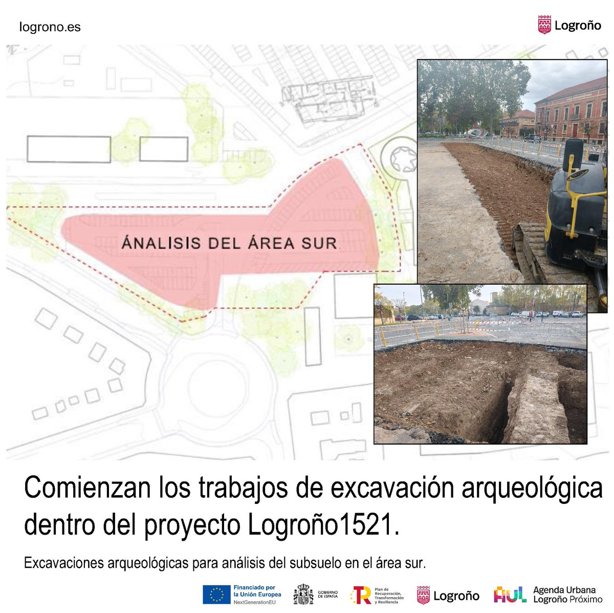 logronoproximo's tweet image. Ya han comenzado los trabajos de excavación arqueológica en el entorno de Comandancia dentro del proyecto #Logroño1521.

Transformará el corazón de la ciudad, potenciando el entorno del Revellín y Valbuena como espacio de convivencia y encuentro

#ods #espacios #excavacion