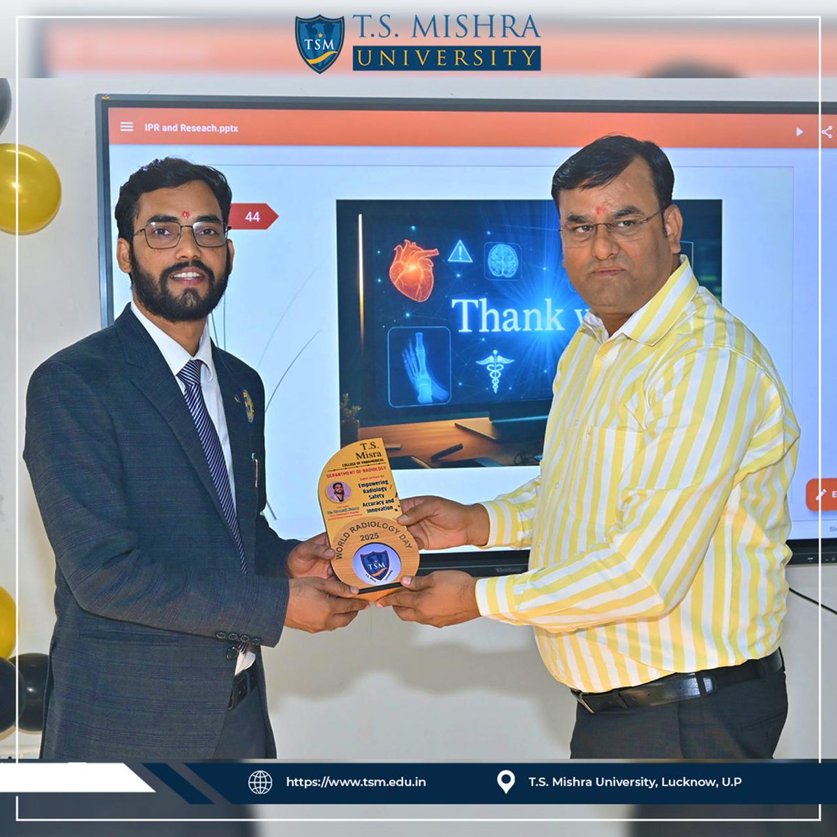 tsm_university's tweet image. Empowering Precision in Medical Imaging

T.S. Mishra College of Paramedical celebrated World Radiology Day 2025 on 13th November 2025 with the theme “Radiology in Action: From Diagnosis to Patient Care.”
