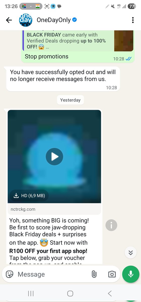 TroyUntamed's tweet photo. Hey @OneDayOnlycoza please can your technical team sort this out. How many times do I have to opt out??? https://t.co/YbTKZHOFHB