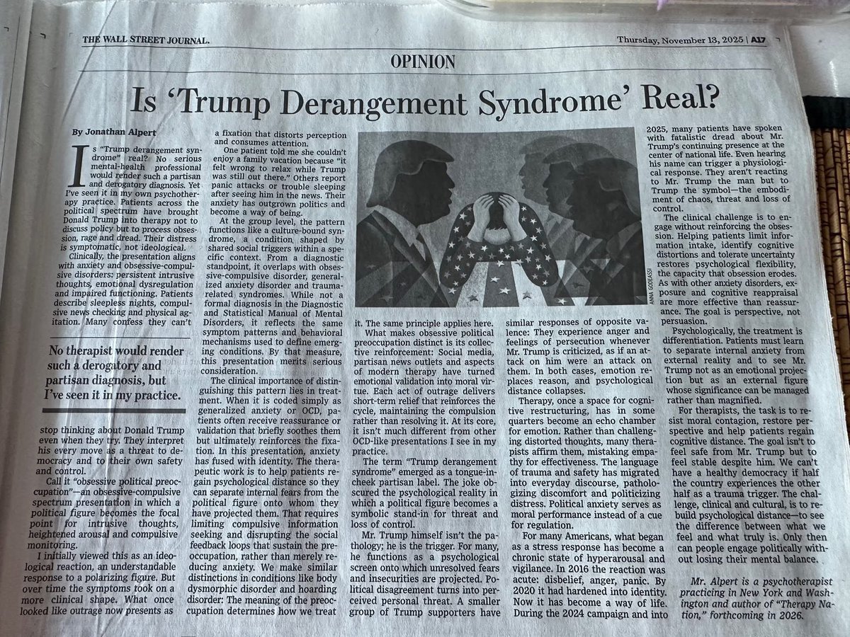 kelliwardaz's tweet image. “Obsessive Political Preoccupation” (otherwise known as Trump Derangement Syndrome) is real &amp;amp; sadly, many of the psychiatric professionals charged with treating it are also afflicted with it &amp;amp; may reinforce unhealthy thoughts rather than help patients deal with them…